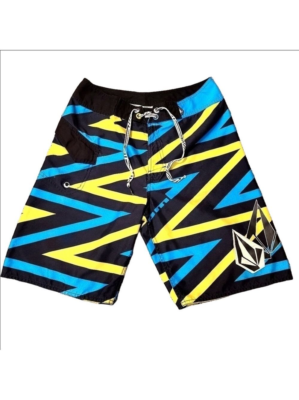 Volcom Athletic Color Block Board Shorts Waist Tie Gorpcore Casual Relaxed Fit